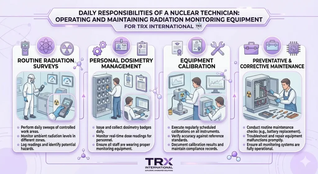 Daily Responsibilities of a Nuclear Technician: Operating and Maintaining Radiation Monitoring Equipment